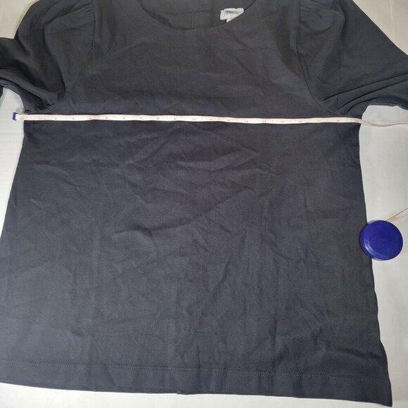 J.Crew Puff Sleeve Button Back Long Sleeve Cotton Top Size M - Picture 10 of 11